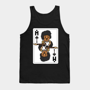 Pixelrockstars Ace of Clubs Playing Card Tank Top